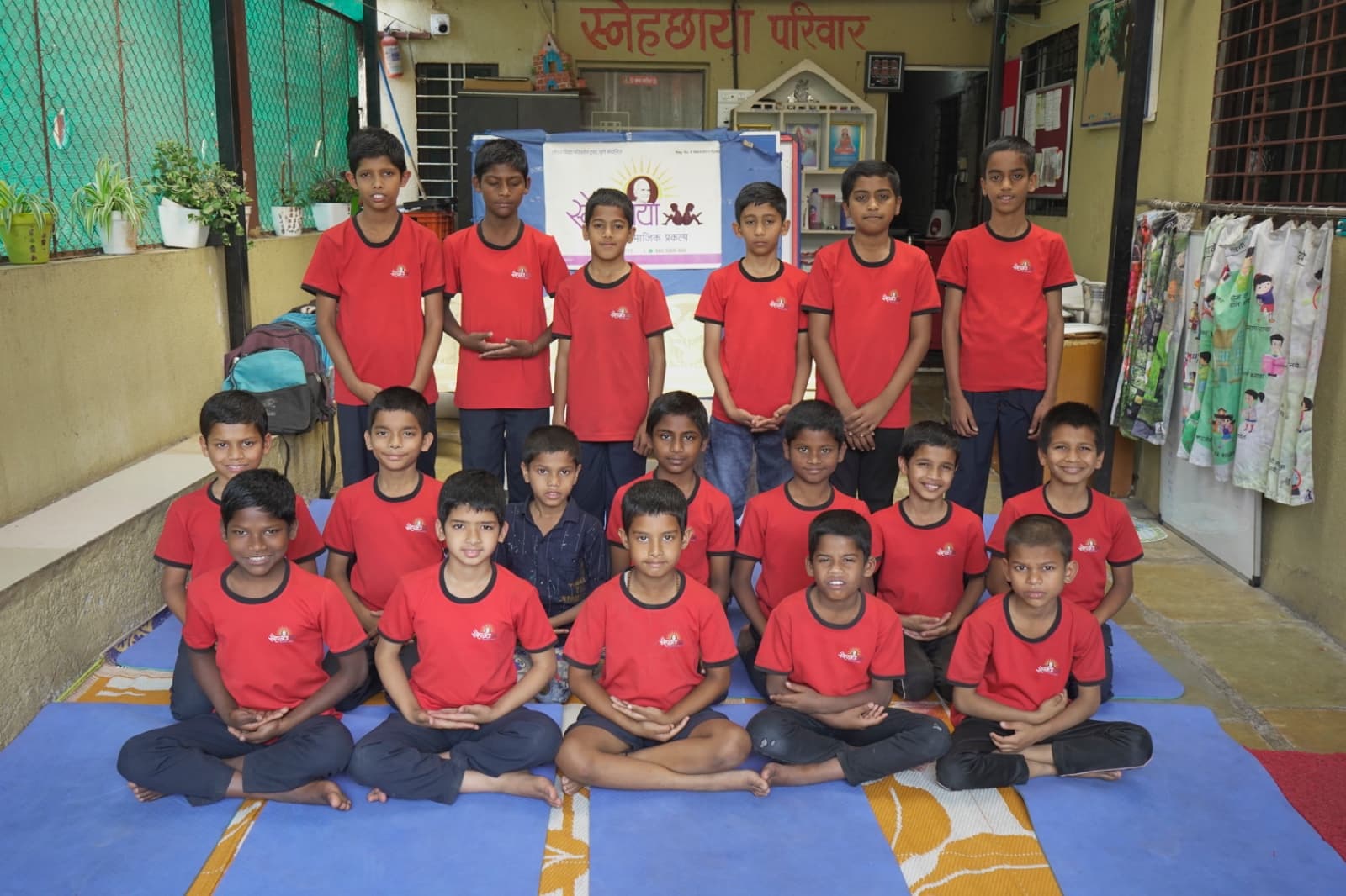 Happy children at Snehchhaya Pariwar